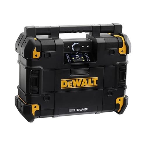 Radio budowlane DeWalt Tstak z Bluetooth i zasilaniem akumulatorowym