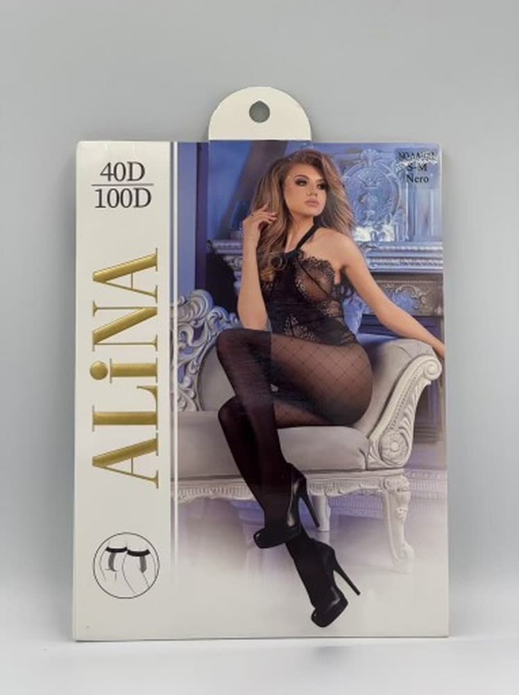 Rajstopy damskie wzorzyste 100 DEN rozmiar L