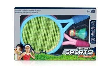 Zestaw do tenisa: 2 rakietki, lotka i piłeczka