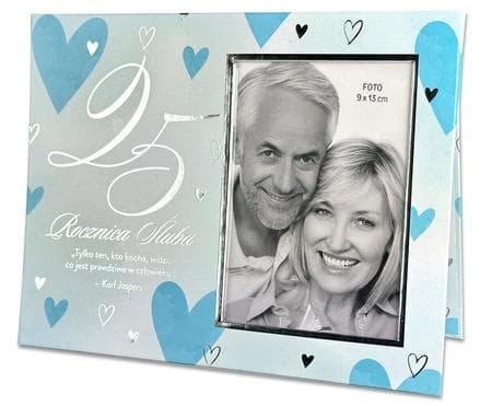 Ramka na zdjęcie Rocznica 25. z papieru okładkowego