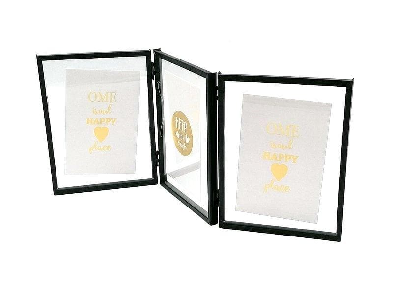 Ramka składana na trzy zdjęcia o wymiarach 15x10 cm