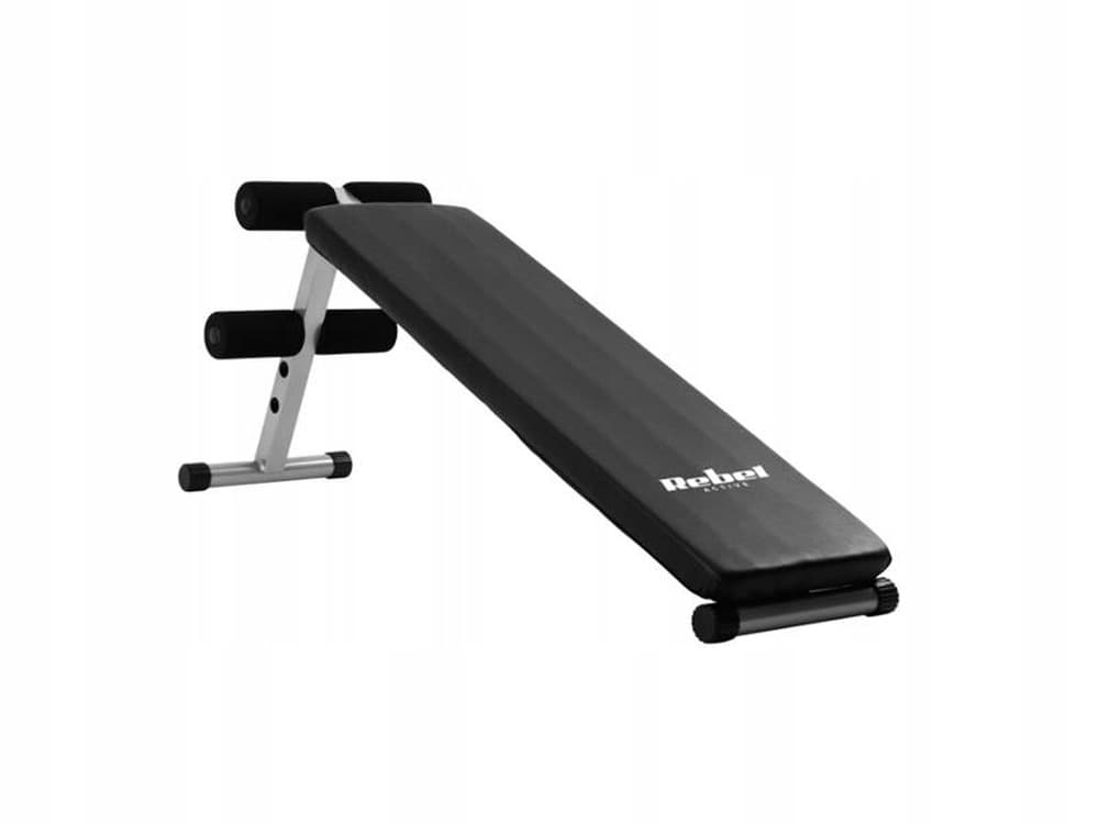 REBEL ACTIVE Ławka Regulowana Skośna do Ćwiczeń Mięśni Brzucha RBA-2004