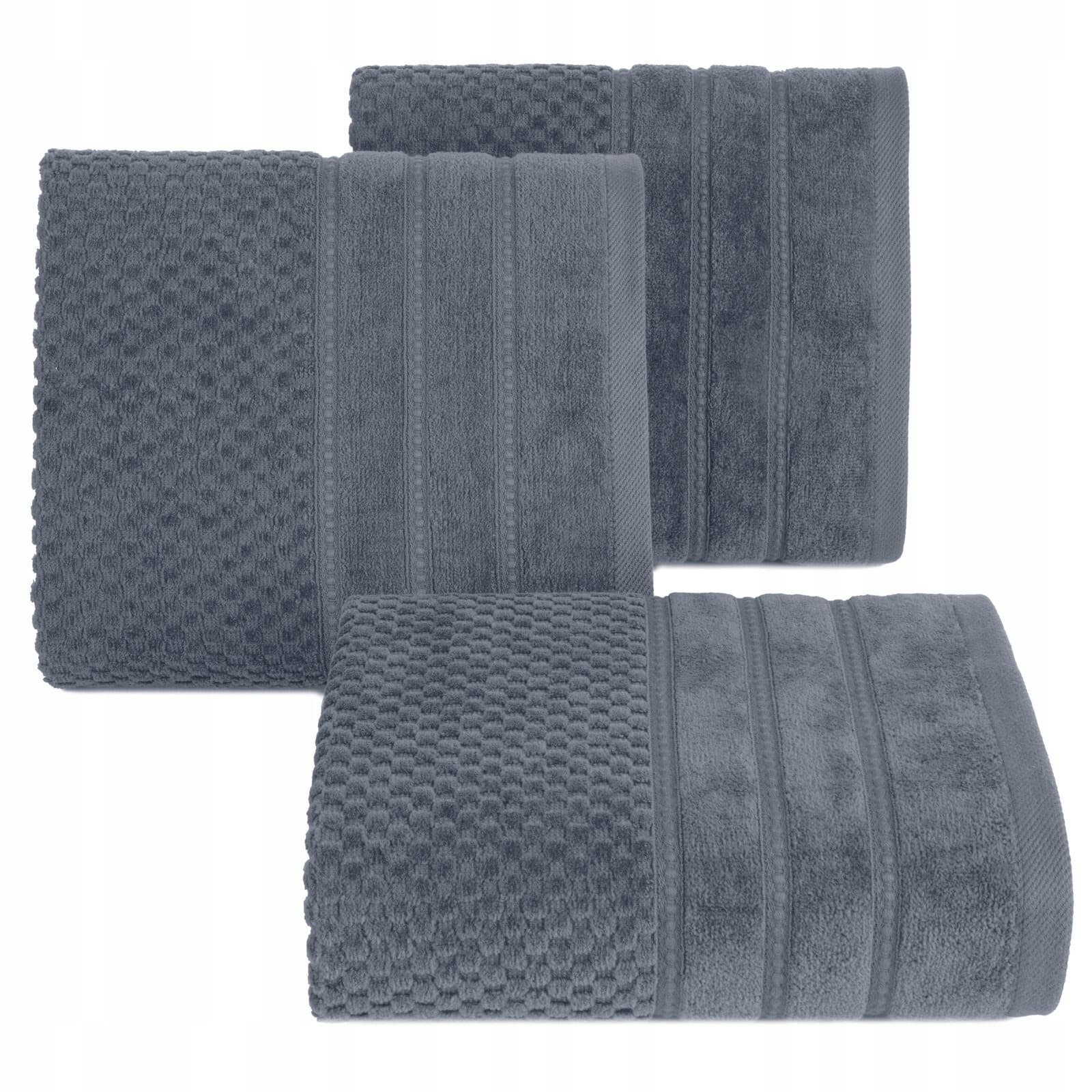 Ręcznik bawełniany Adore stalowy 50 x 90 cm