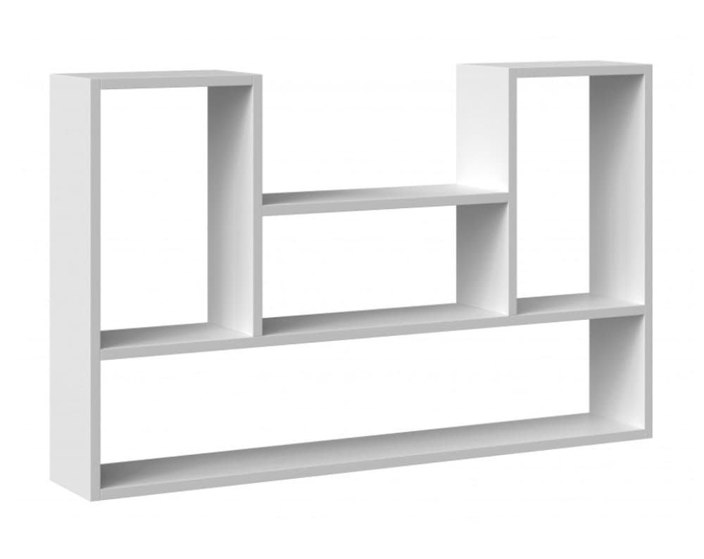 Regał wiszący czteropoziomowy 100 x 16 x 60 cm biały