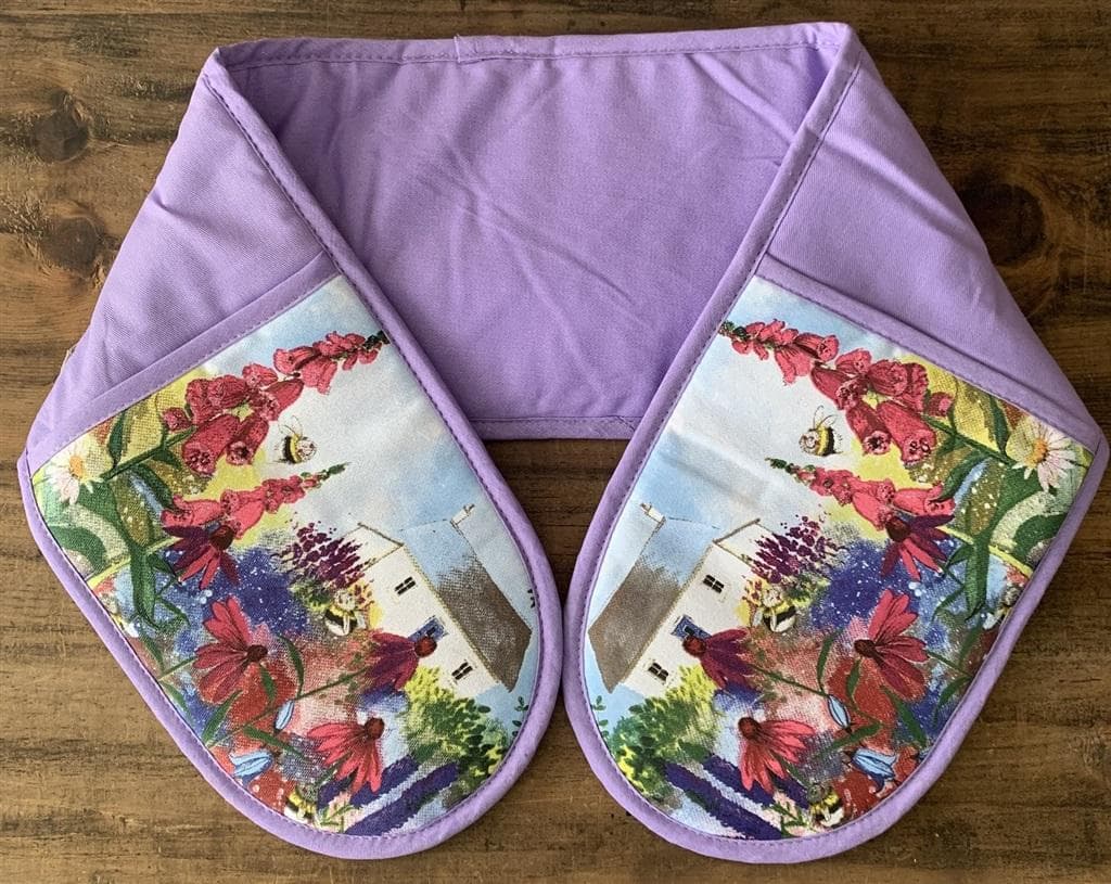 Rękawice kuchenne bawełniane Pszczoły w ogrodzie Alex Clark