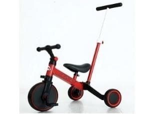 Rowerek trójkołowy dla dzieci czerwony stalowa rama