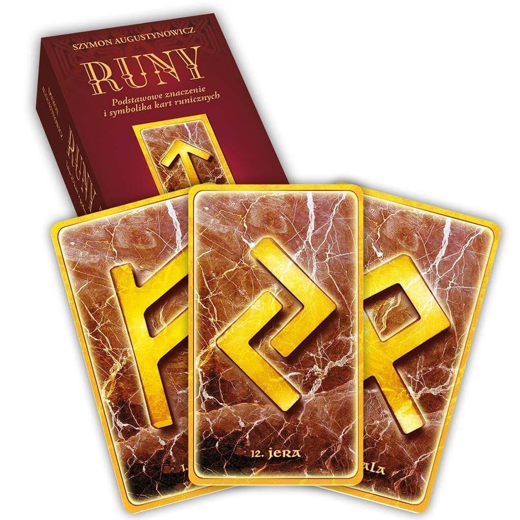 Studio Astropsychologii: Runy - 24 karty + książka. Naucz się wróżenia i odkryj sekrety run.