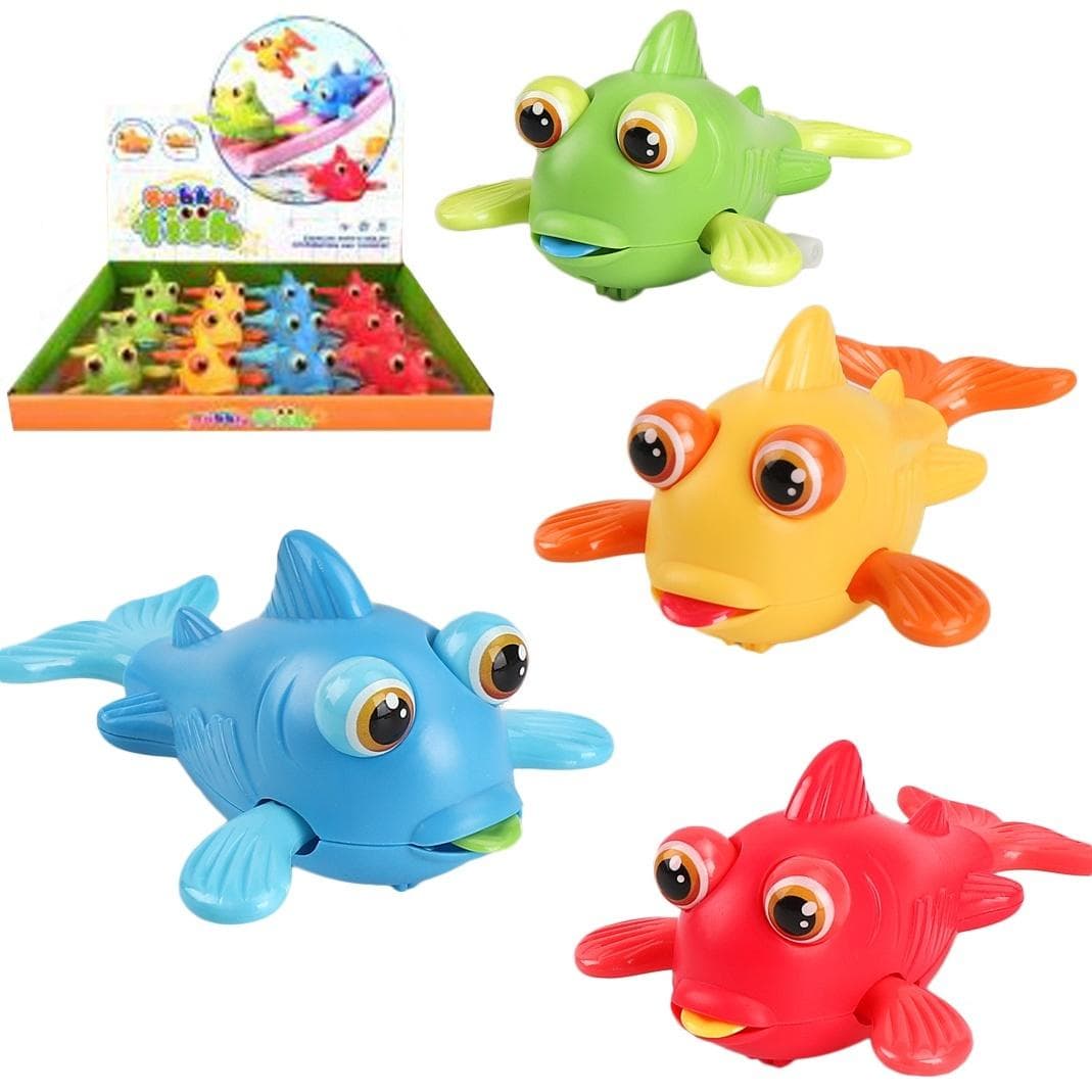 Nakręcana zabawka do kąpieli Rybka MIX kolorów