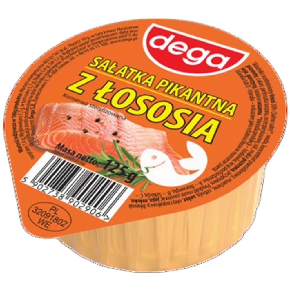Sałatka z łososiem pikantna Dega 125 g