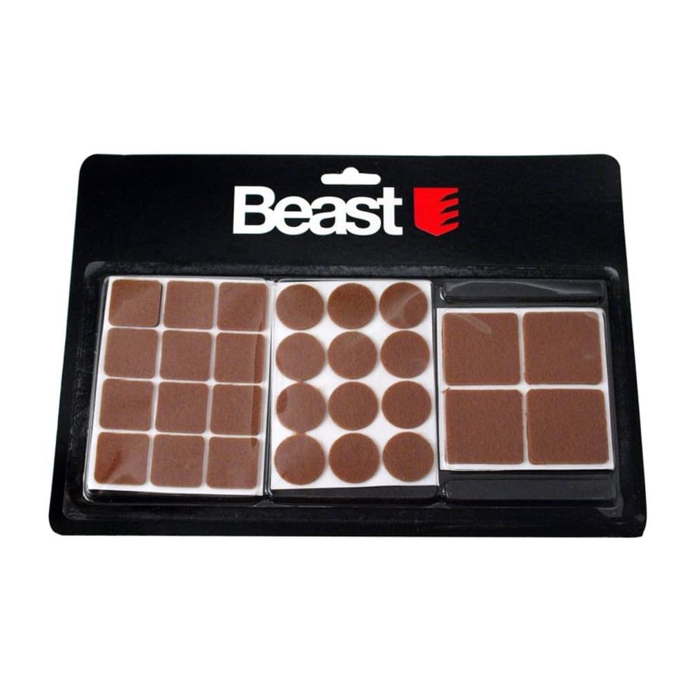 Samoprzylepne podkładki filcowe pod meble brązowe 28 sztuk