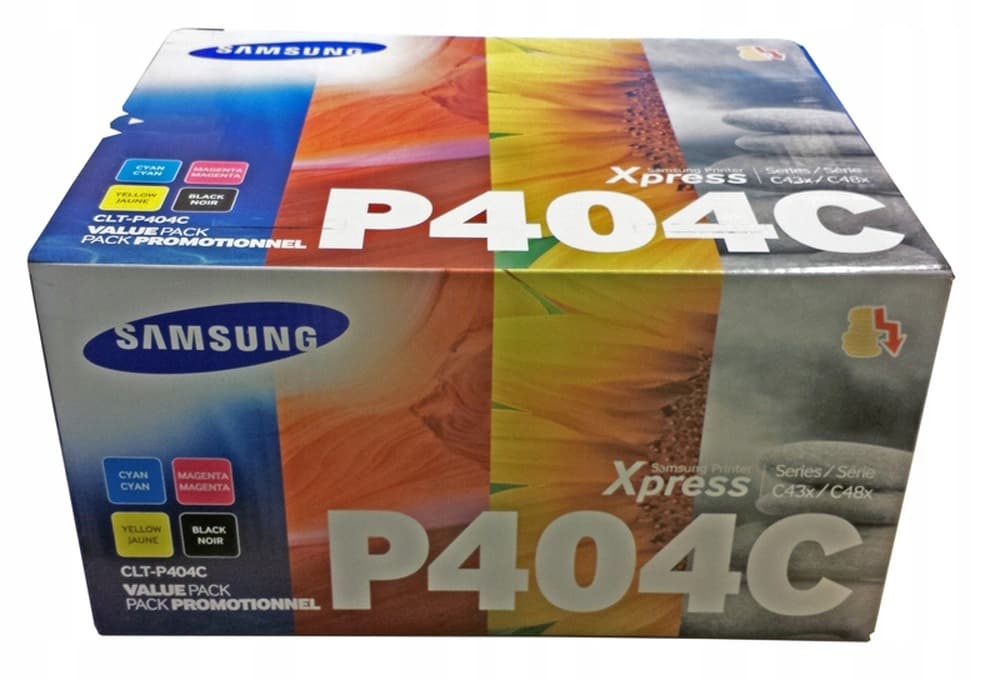 Samsung Zestaw wkładów z tonerem: czarny, błękitny, purpurowy i żółty