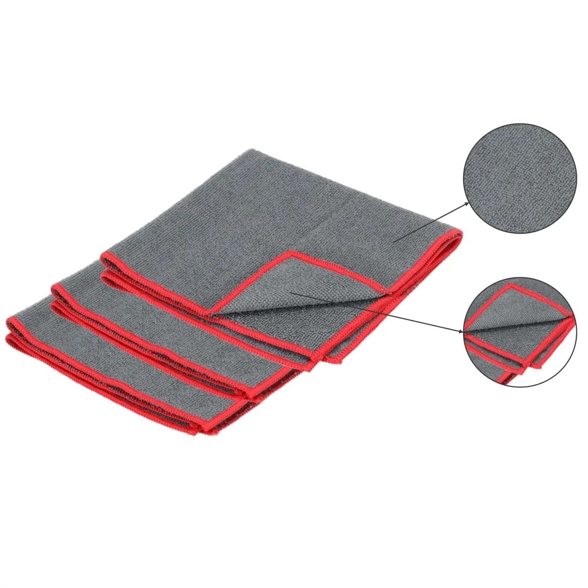 Ściereczki z mikrofibry 38x38cm, zestaw 3 szt., uniwersalne