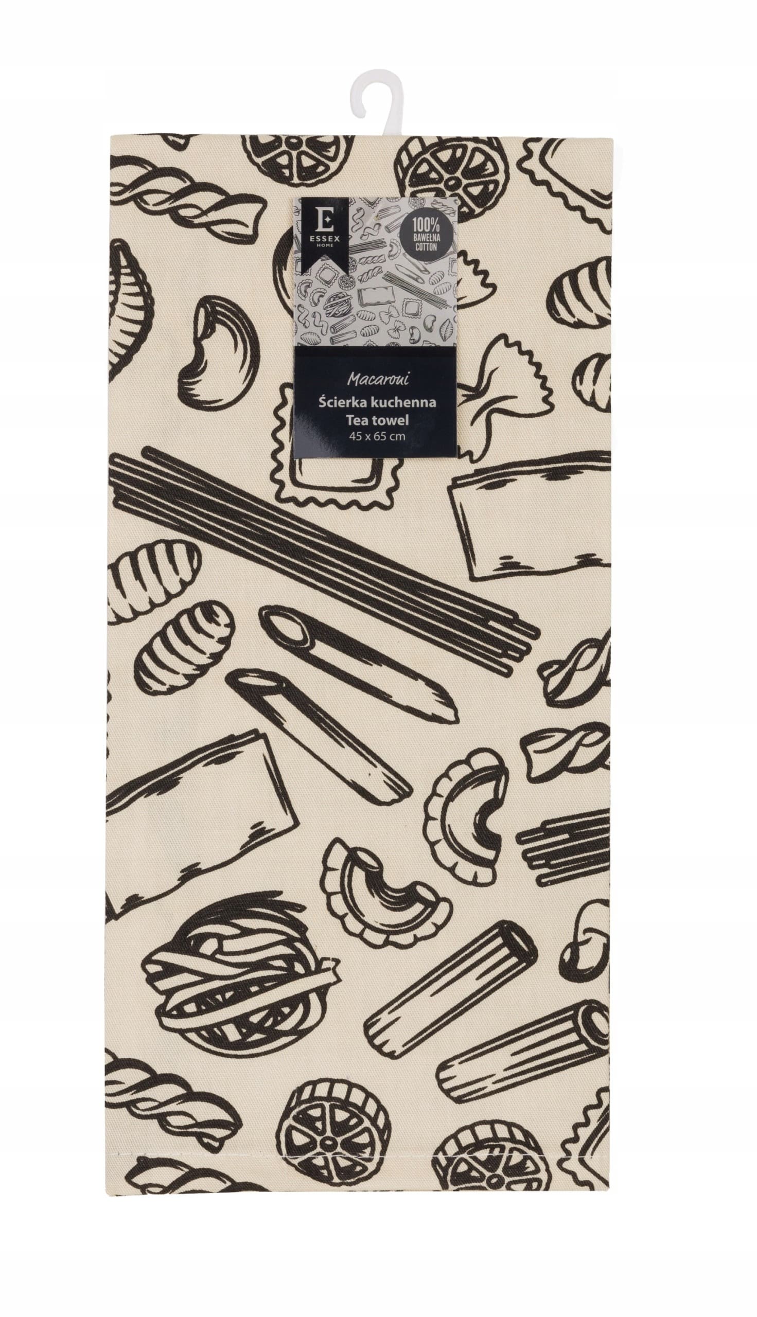 Ścierka kuchenna bawełniana do makaronów 19 x 30 cm