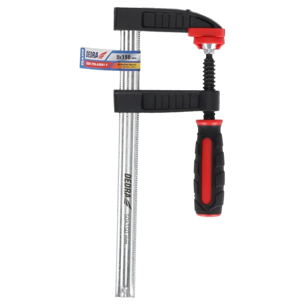 Ścisk stolarski F 300x120mm, 2-materiałowa rękojeść