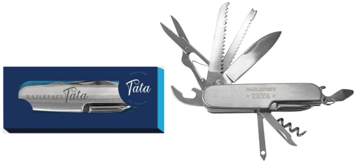 Scyzoryk Multitool - Prezent dla Najlepszego Taty na Świecie