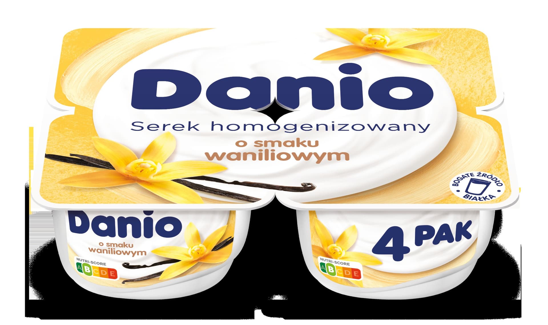 Serek homogenizowany Danio waniliowy 4 x 130 g
