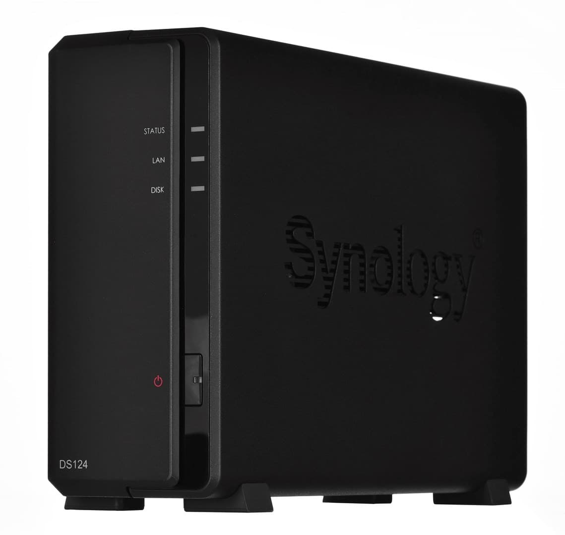 Serwer NAS Synology DS124 1-zatokowy Tower Realtek RTD1619B 1 GB DDR4