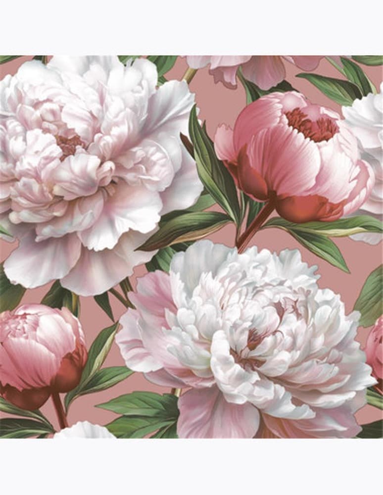 Serwetki MAKI Lunch SL 330x330 Kwiaty białe 061801