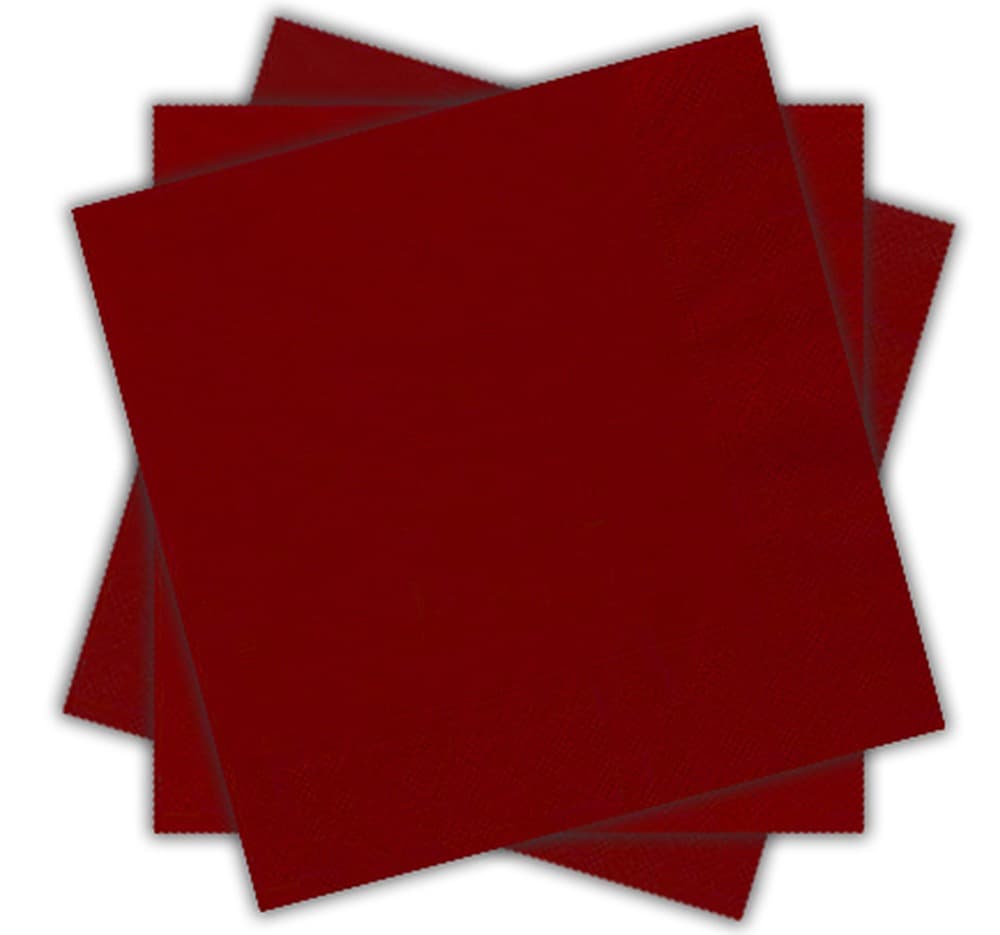 Serwetki TGE Bordo 33 x 33 cm 2-warstwowe 250 sztuk