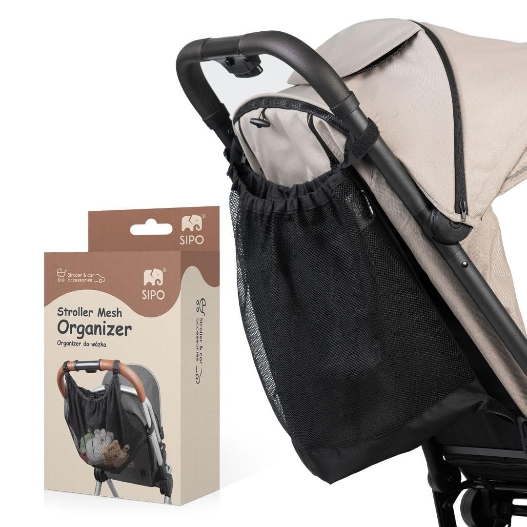 Siatkowy organizer uniwersalny do wózka dziecięcego