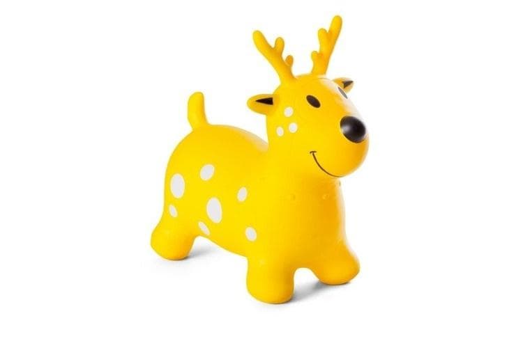 Skoczek renifer dla dzieci z pompką do zabawy