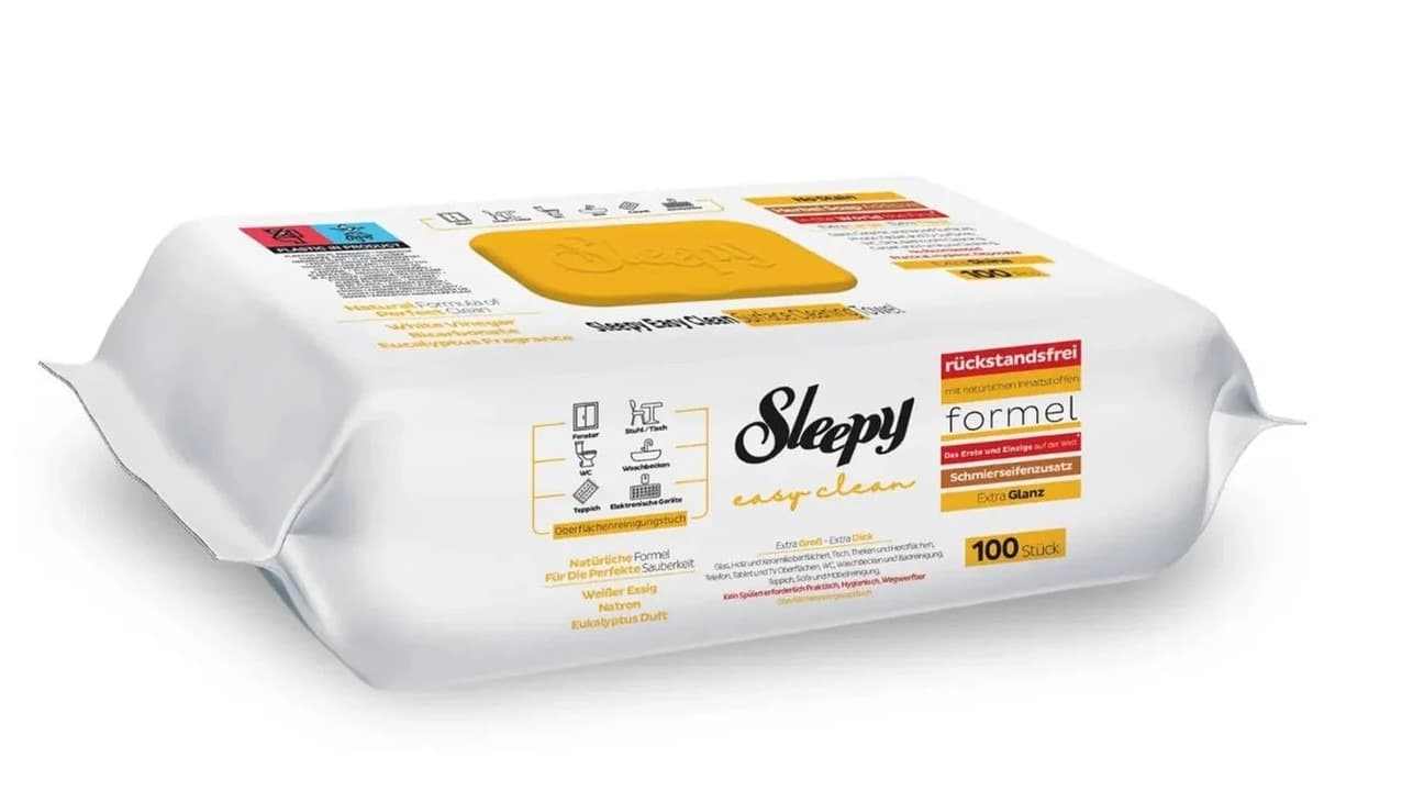 SLEEPY Easy Clean Chusteczki Czyszczące Multipad Niebieskie 30 szt.