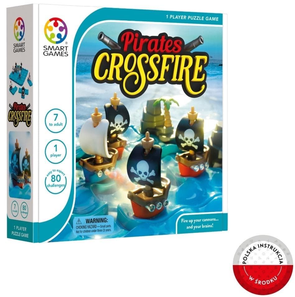 Smart Games Pirates Crossfire gra logiczna dla dzieci i dorosłych