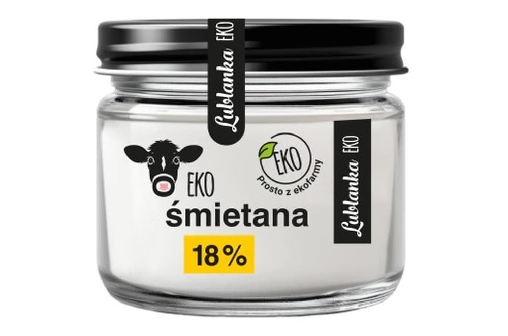 Śmietana 18% tłuszczu ekologiczna 250 g