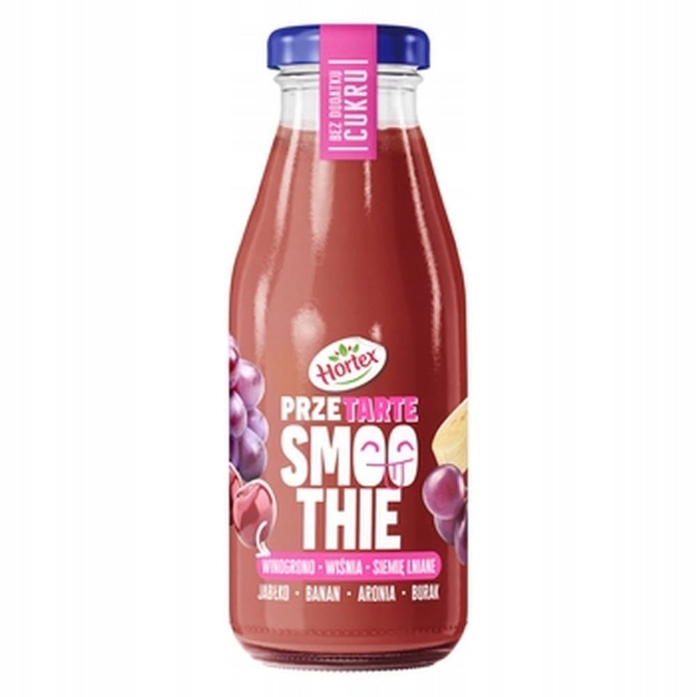 Smoothie owocowy winogrono i wiśnia Hortex 250 ml