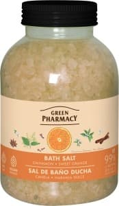 Sól do kąpieli Green Pharmacy 1 kg cynamon i słodka pomarańcza