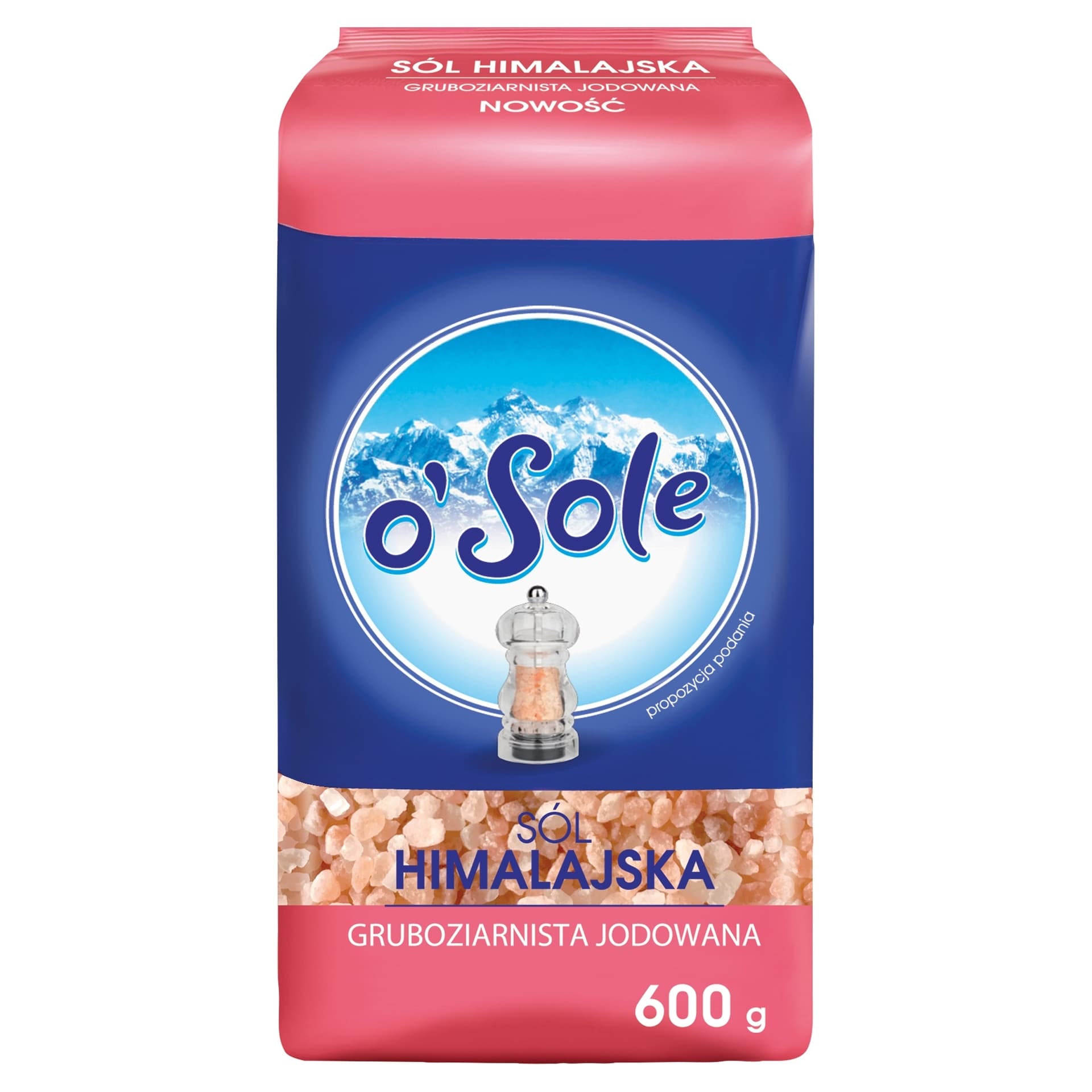 Sól himalajska jodowana gruboziarnista Cen.O´Sole 600 g