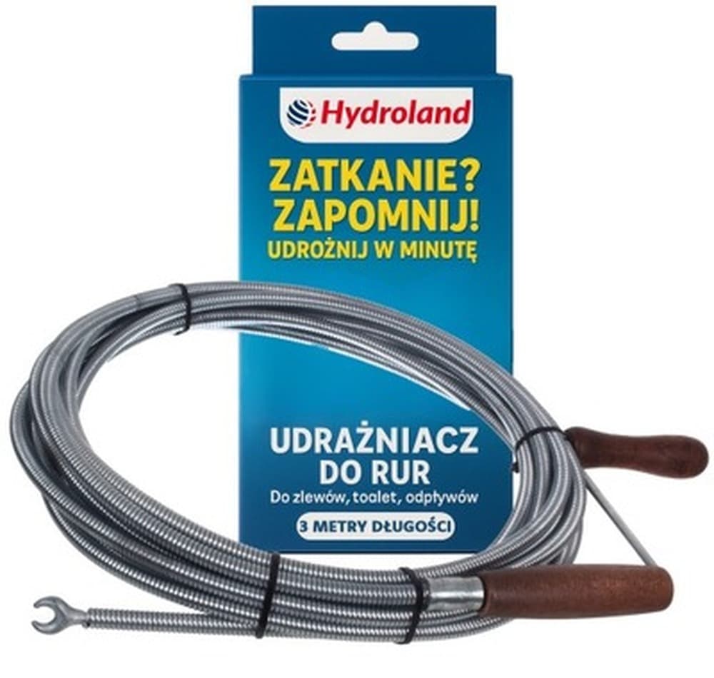 Spirala hydrauliczna żmijka do udrażniania rur 10 mm x 2 m