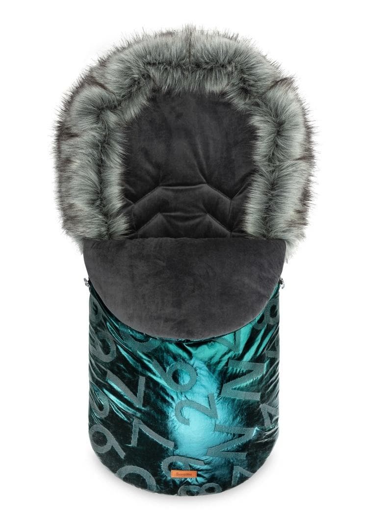 Zimowy śpiworek do wózka Aspen green 95x45 cm