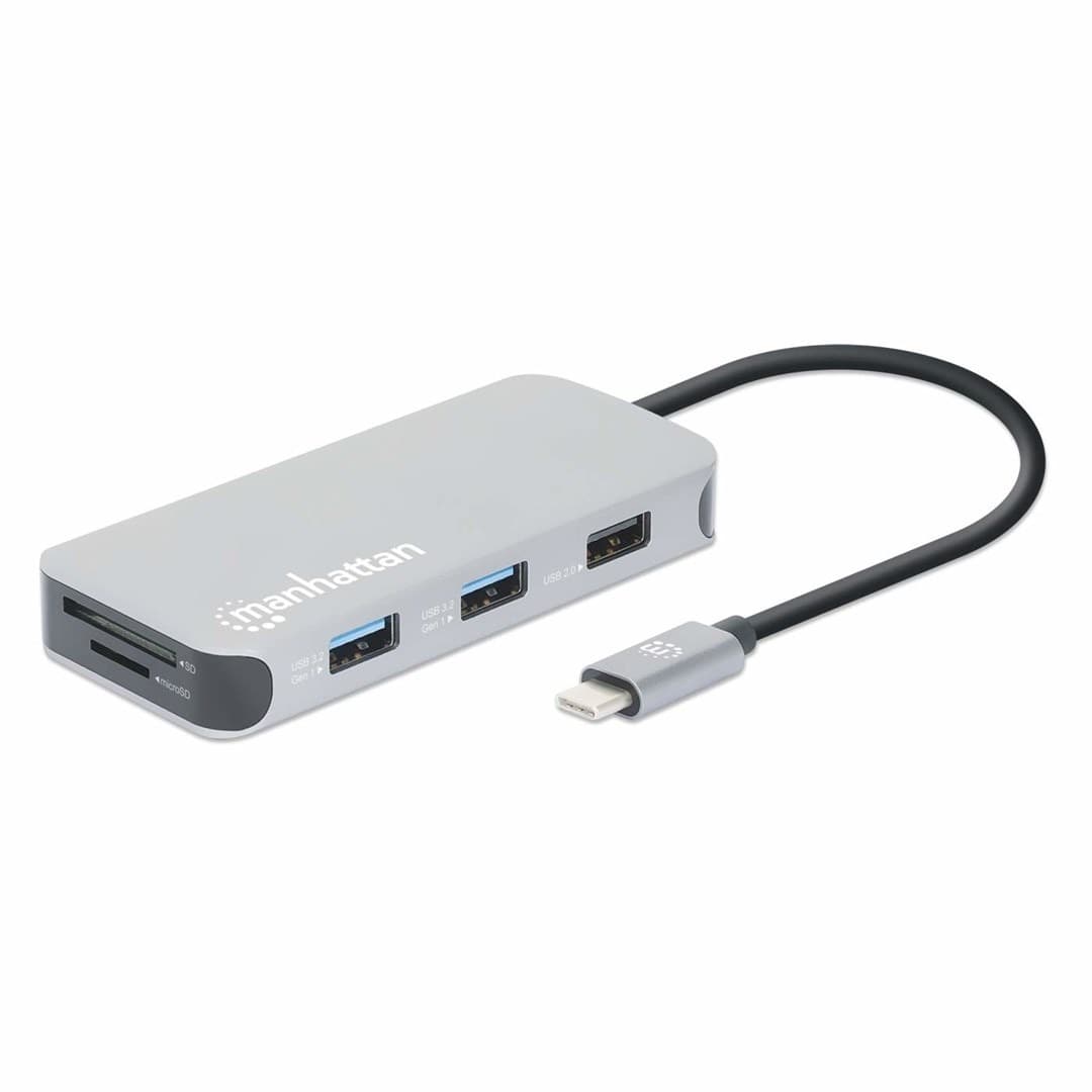 Stacja dokująca USB-C 8 w 1 Manhattan z zasilaniem
