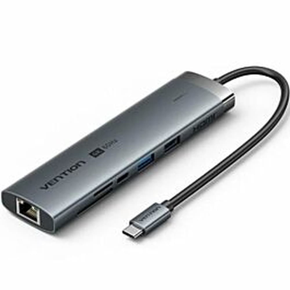 Stacja dokująca USB-C 9w1 Vention 4K 60Hz 100W PD 0.15m