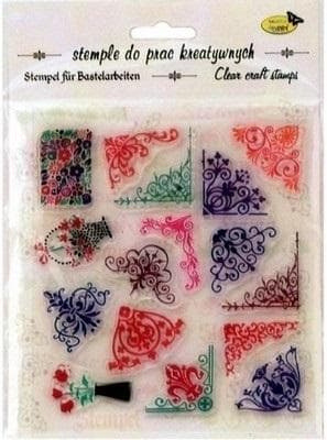 Stemple kreatywne ornamenty 2 zestaw 14x16 cm