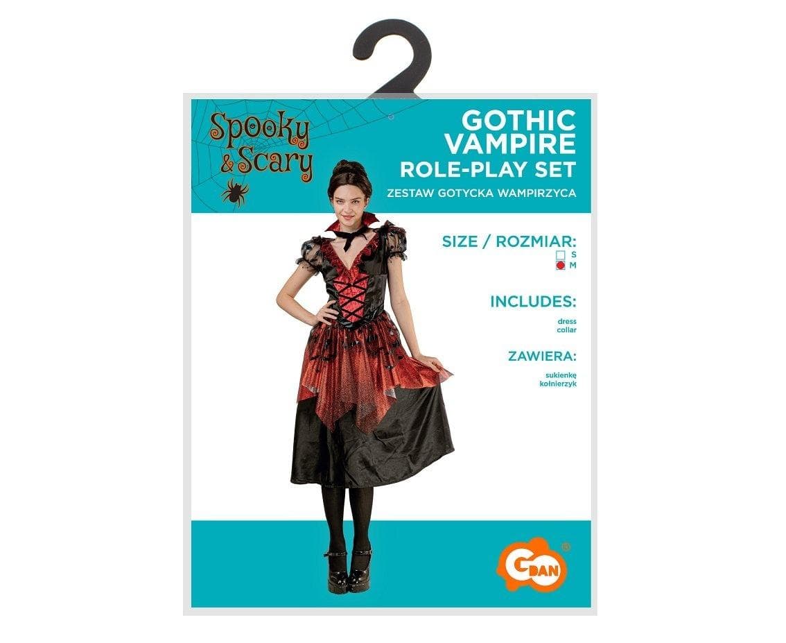 Strój Gotyckiej Wampirzycy dla dorosłych rozmiar M