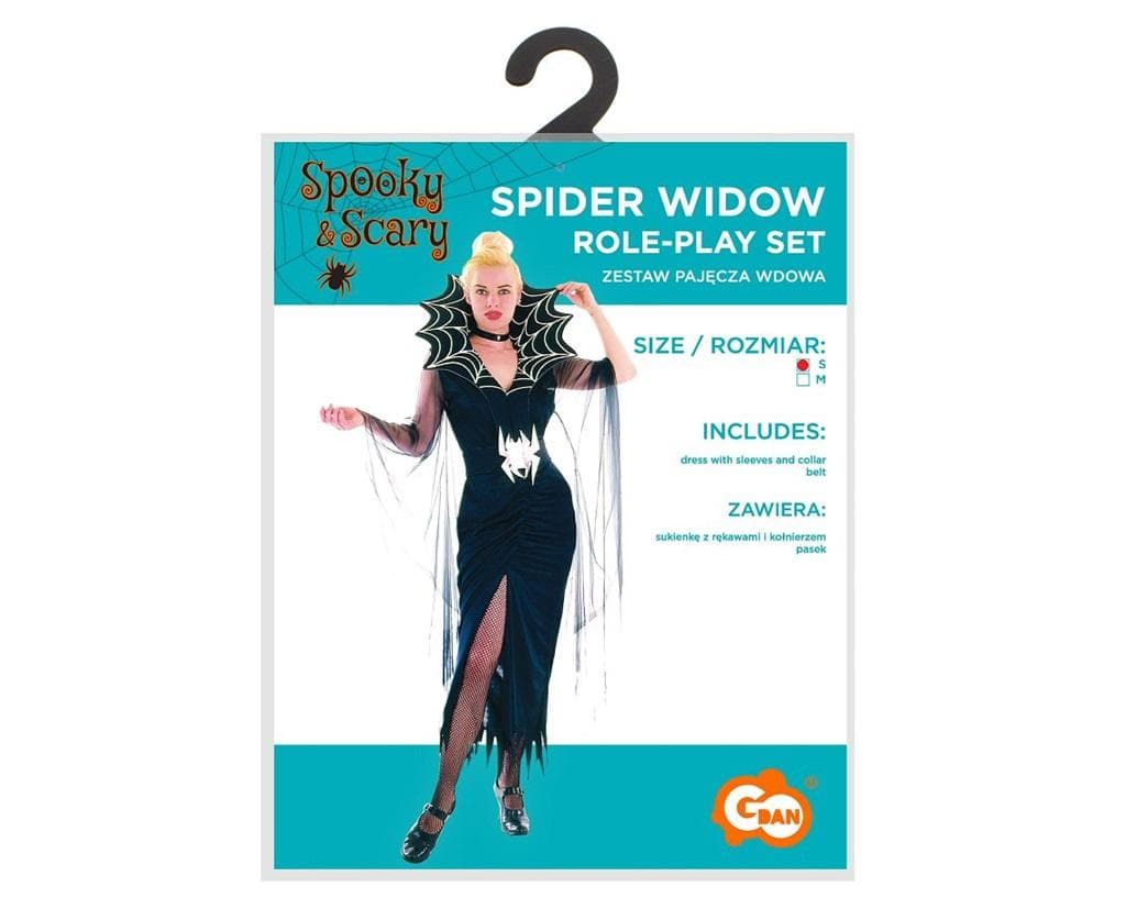 Strój karnawałowy Pajęcza Wdowa rozmiar S dla dorosłych
