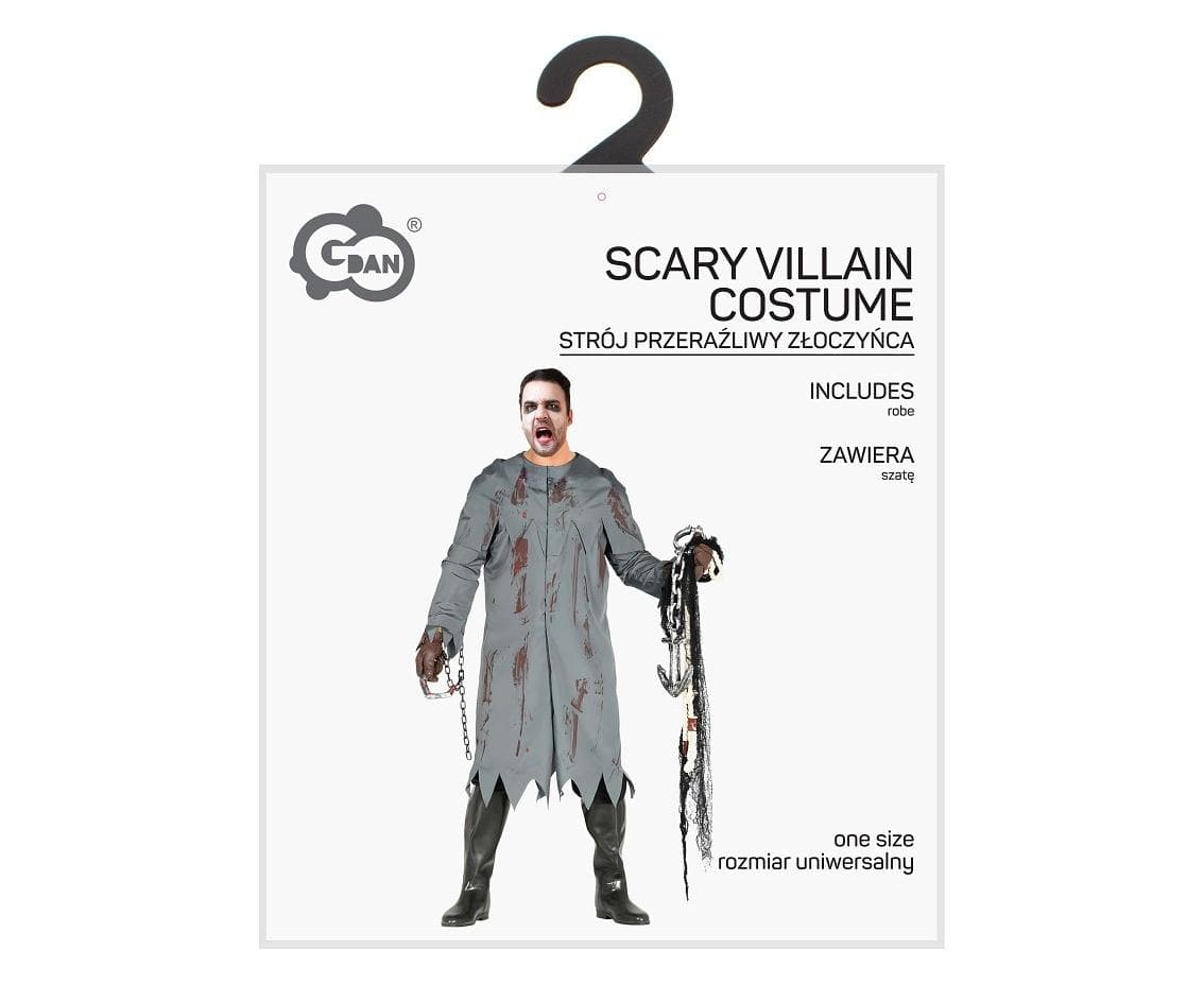 Strój Przeraźliwy Złoczyńca rozmiar uniwersalny