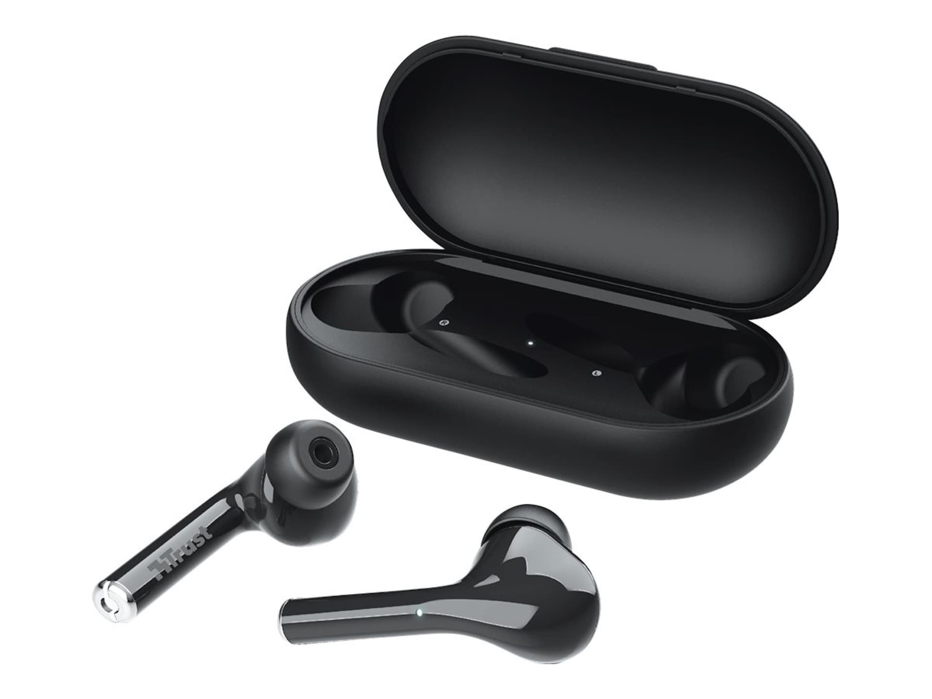 Słuchawki bezprzewodowe nauszne w kolorze czarnym