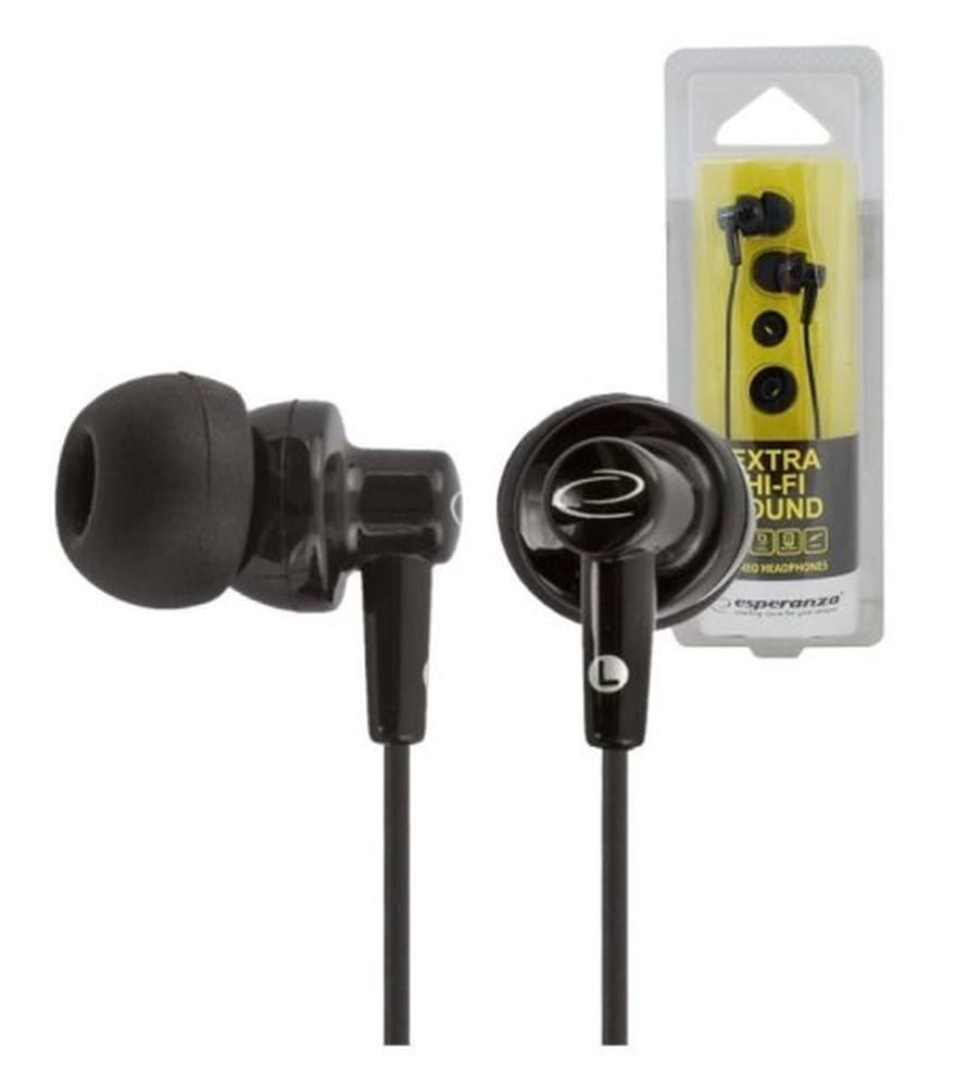 Słuchawki douszne Esperanza EH124 czarne