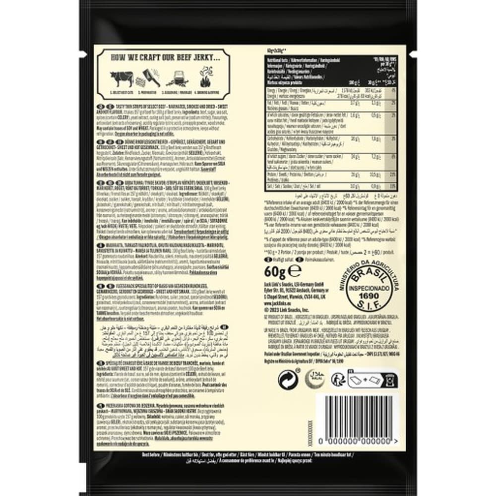 Suszona wołowina LSI Beef Jerky Original 60 g