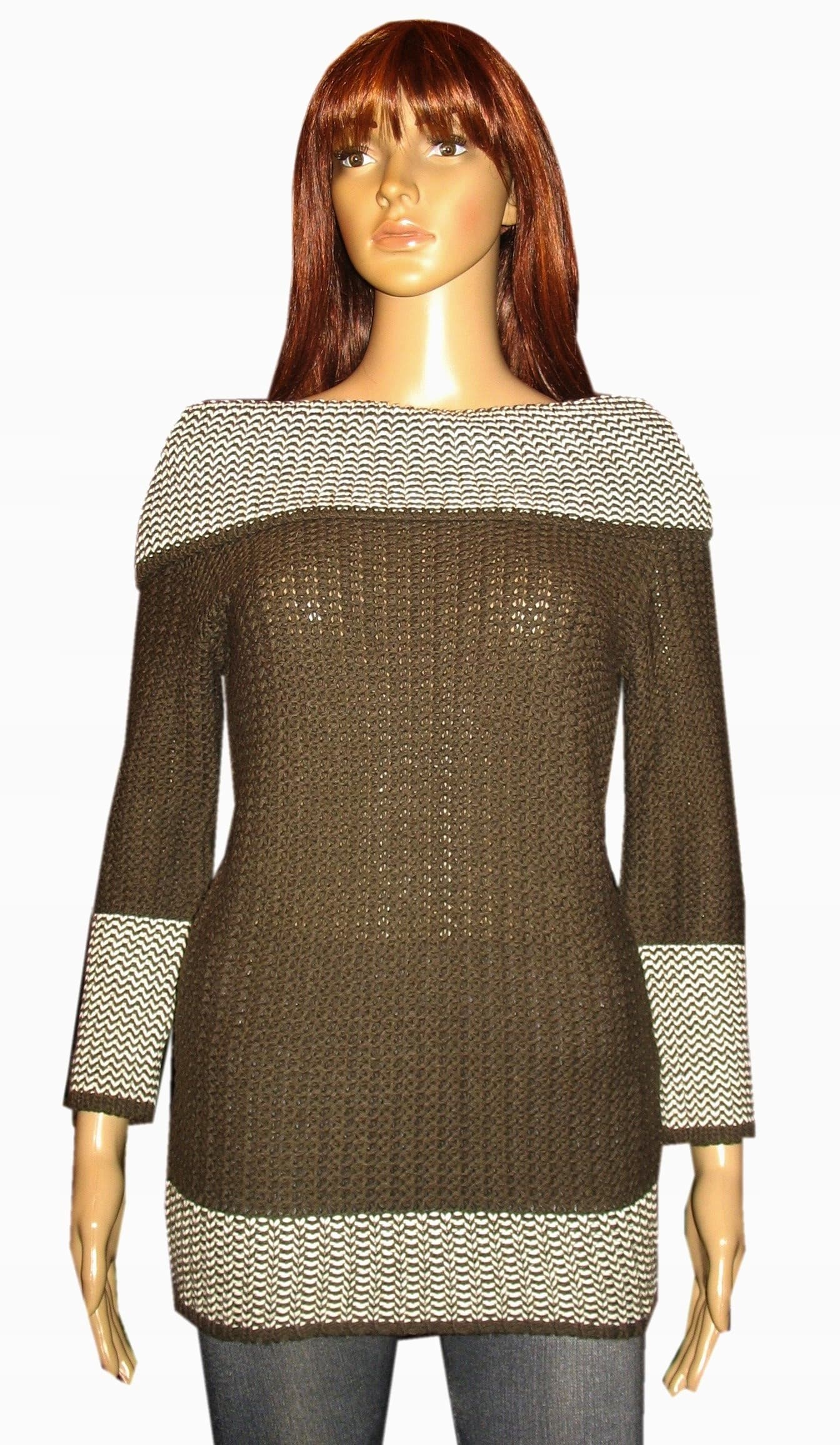 Sweter brązowy rozmiar M/L