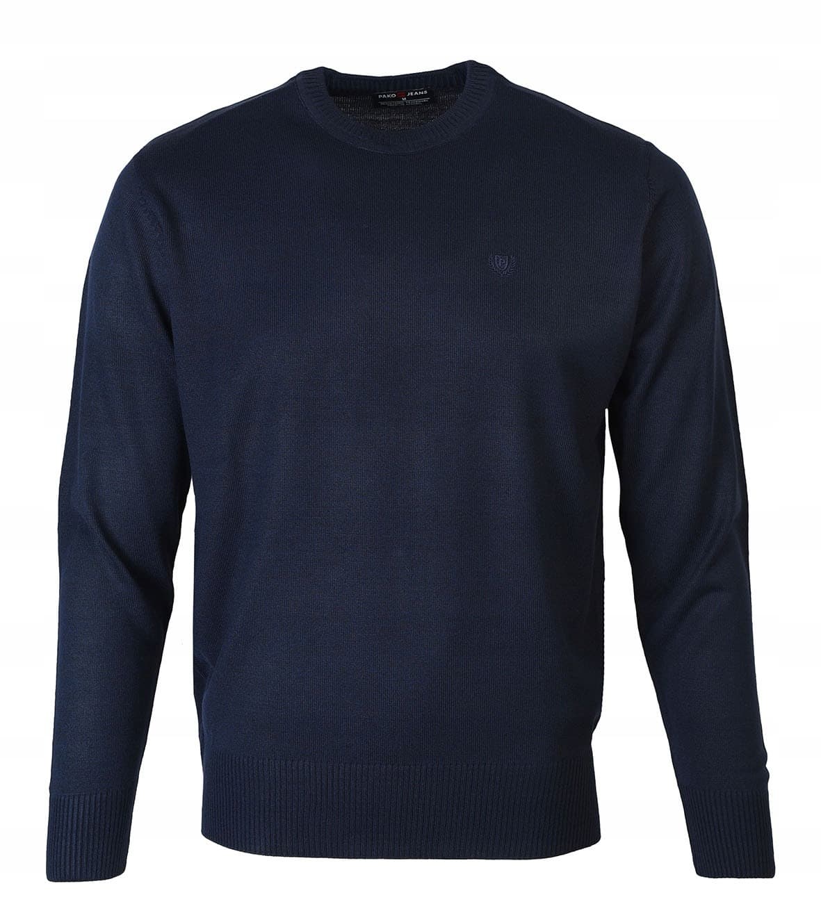 Sweter męski gładki granatowy