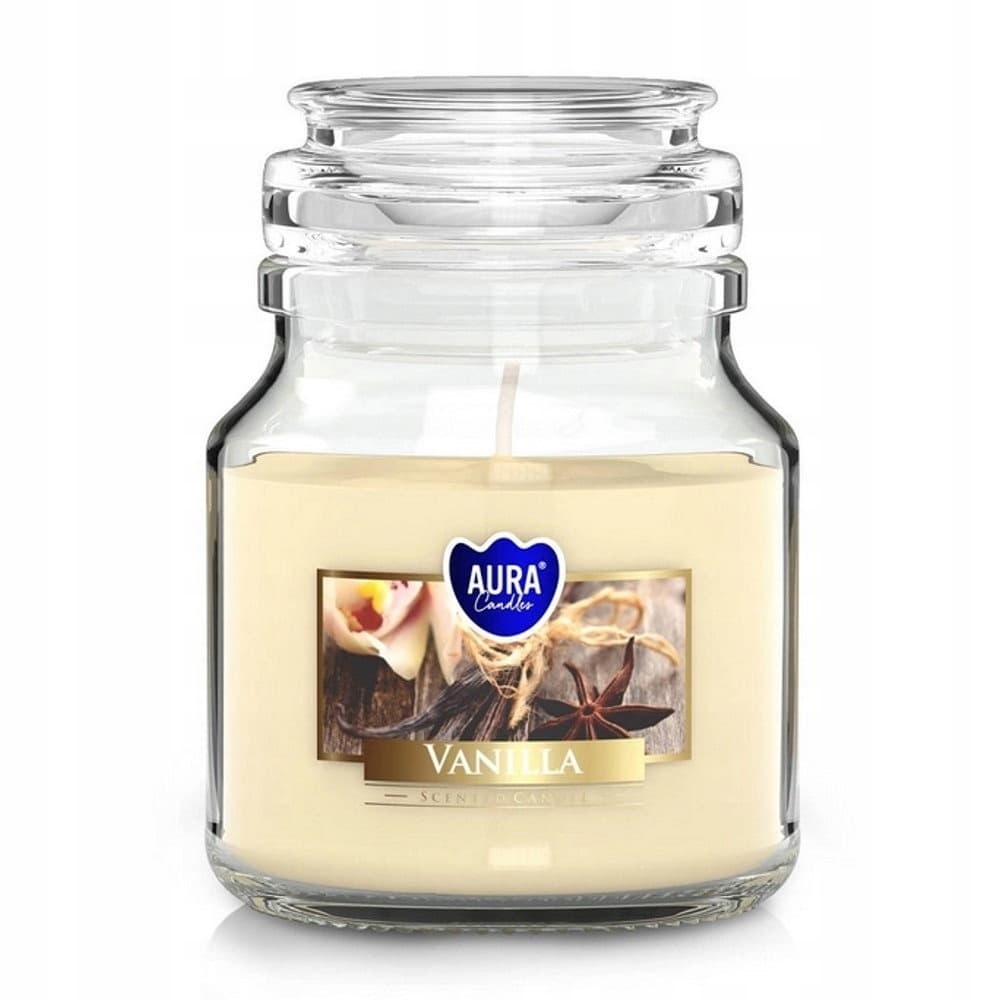 Świeca zapachowa waniliowa do aromaterapii i relaksu