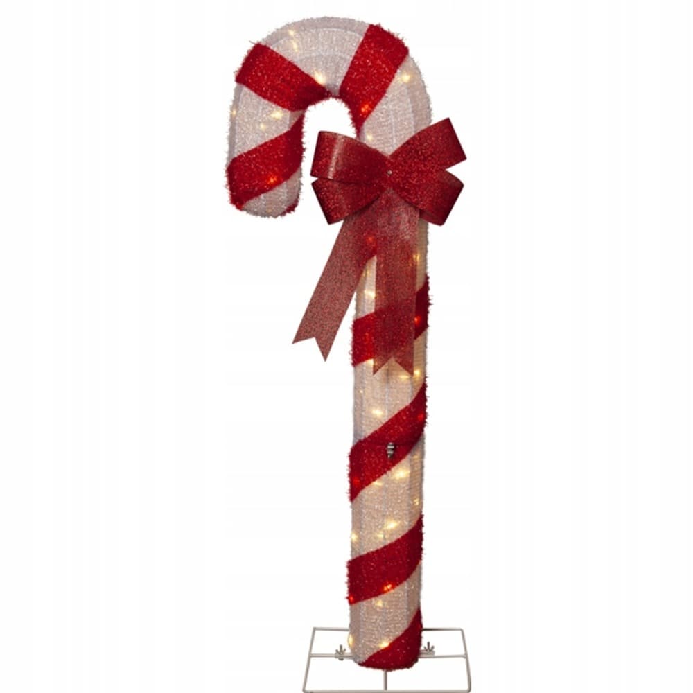 Świecąca laska cukrowa LED dekoracja świąteczna 120 cm