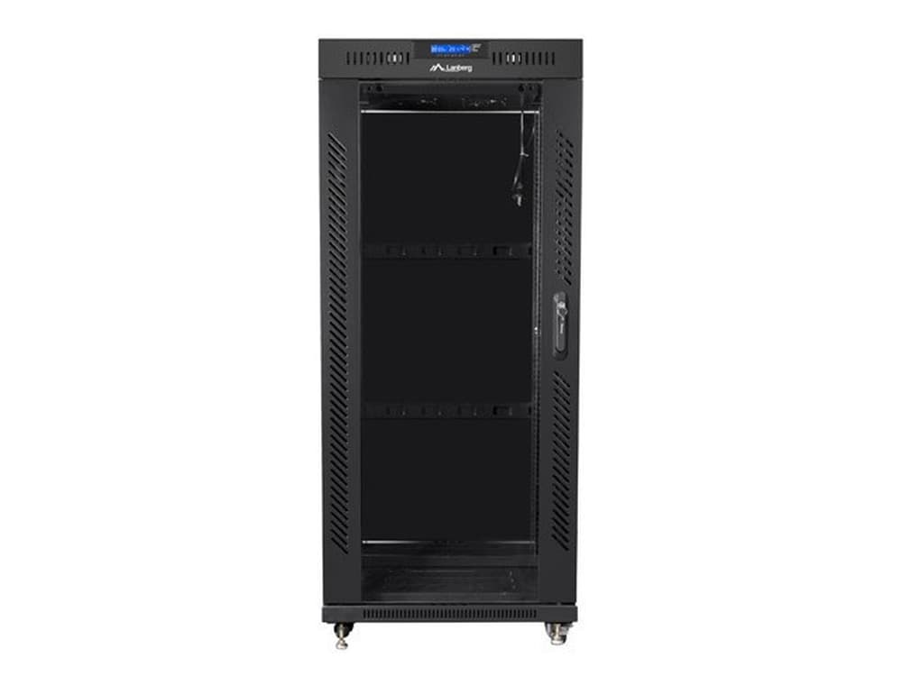 Szafa stojąca Lanberg Rack 19 cali 22U 800x800 mm drzwi szklane czarna