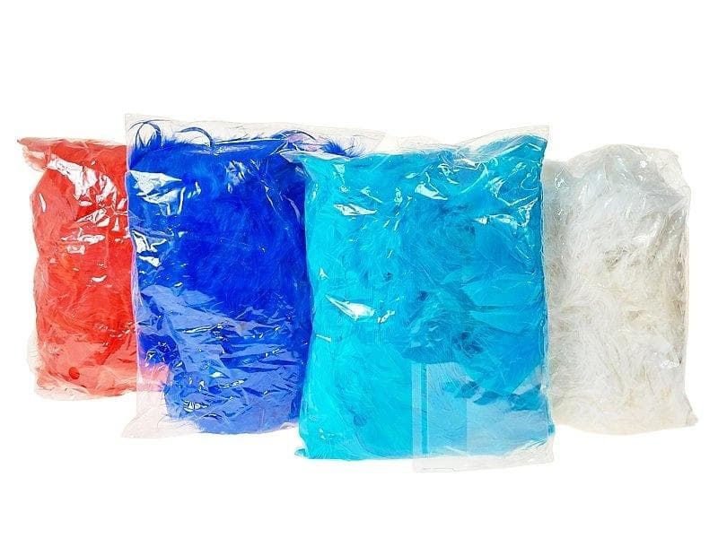 Szal boa z piór mieszanych kolorów, długość 195 cm