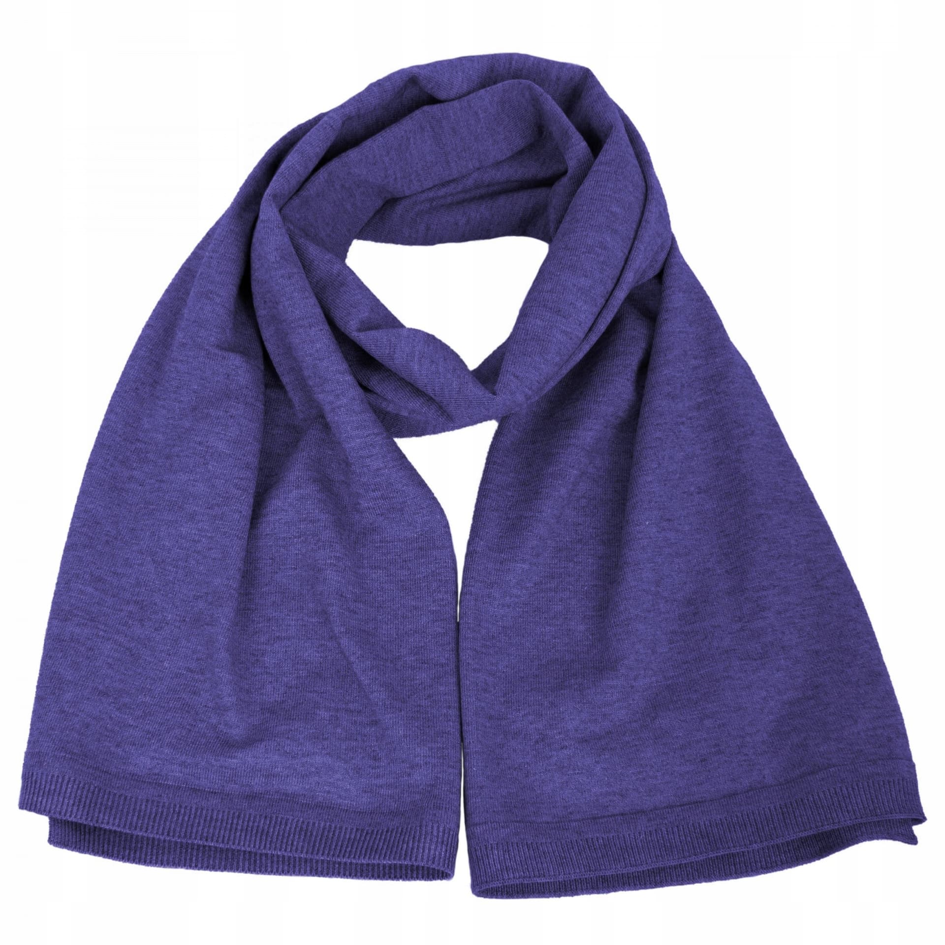 Szal damski fioletowy kaszmirowy