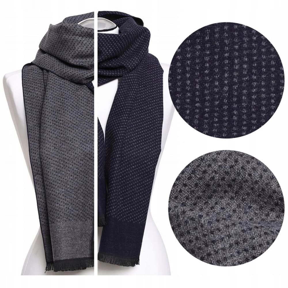 Szalik męski szary - modny dodatek odzieżowy